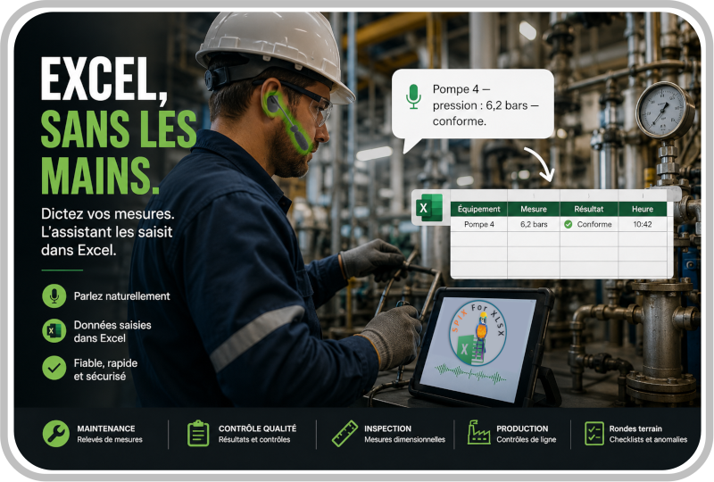 Excel mains libres: interactions vocales et ROI