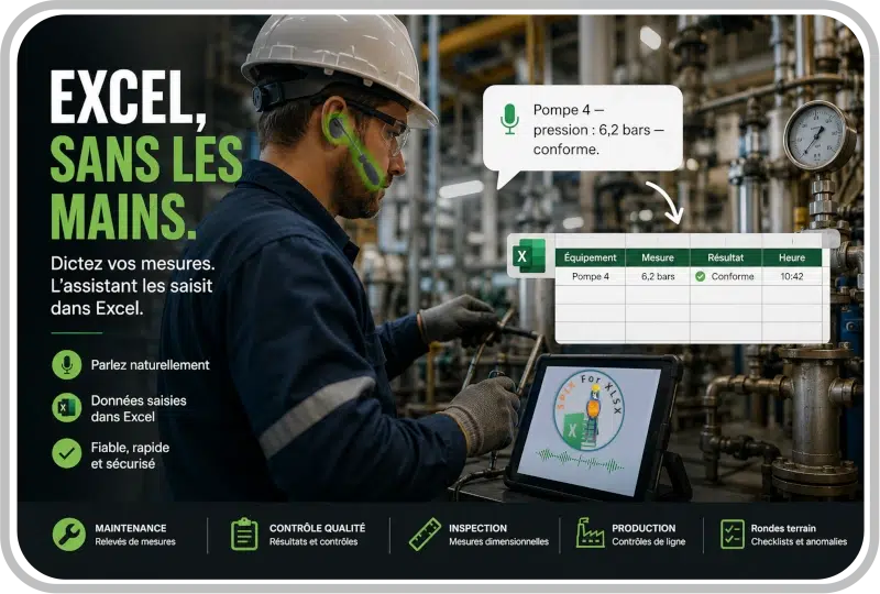 Excel mains libres: interactions vocales et ROI